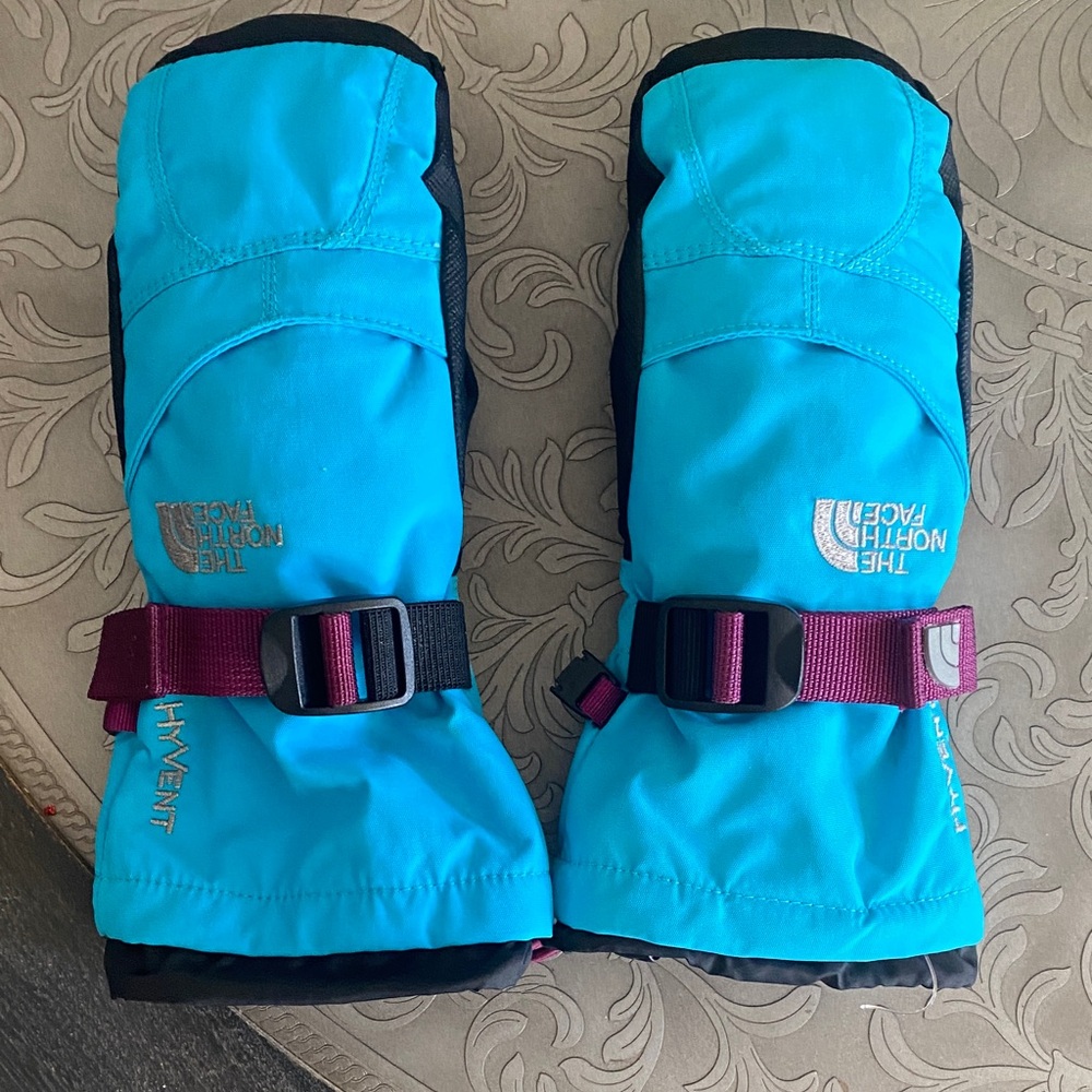 The North Face Kids Mittens - Blue and Black